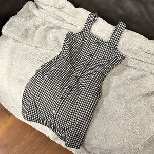 Abercrombie Kids Black and White Checkered Dress